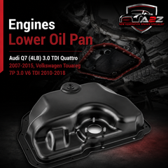 Engines Lower Oil Pan 059103602AB Compatible With Audi Q7 (4LB) 3.0 TDI Quattro 2007-2015, Volkswagen Touareg 7P 3.0 V6 TDI 2010-2018
