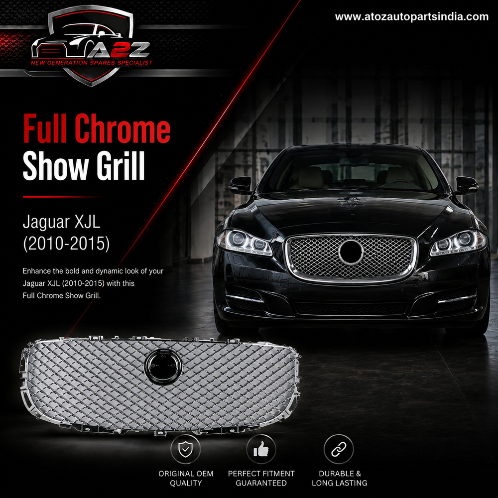 Full Chrome Show Grill C2D3555 Compatible With Jaguar XJL (2010-2015) Tag No.41