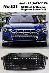 S8 Black And Chrome Upgrade Show Grill Compatible With AUDI A8 D5 (2023-25) Tag No.121