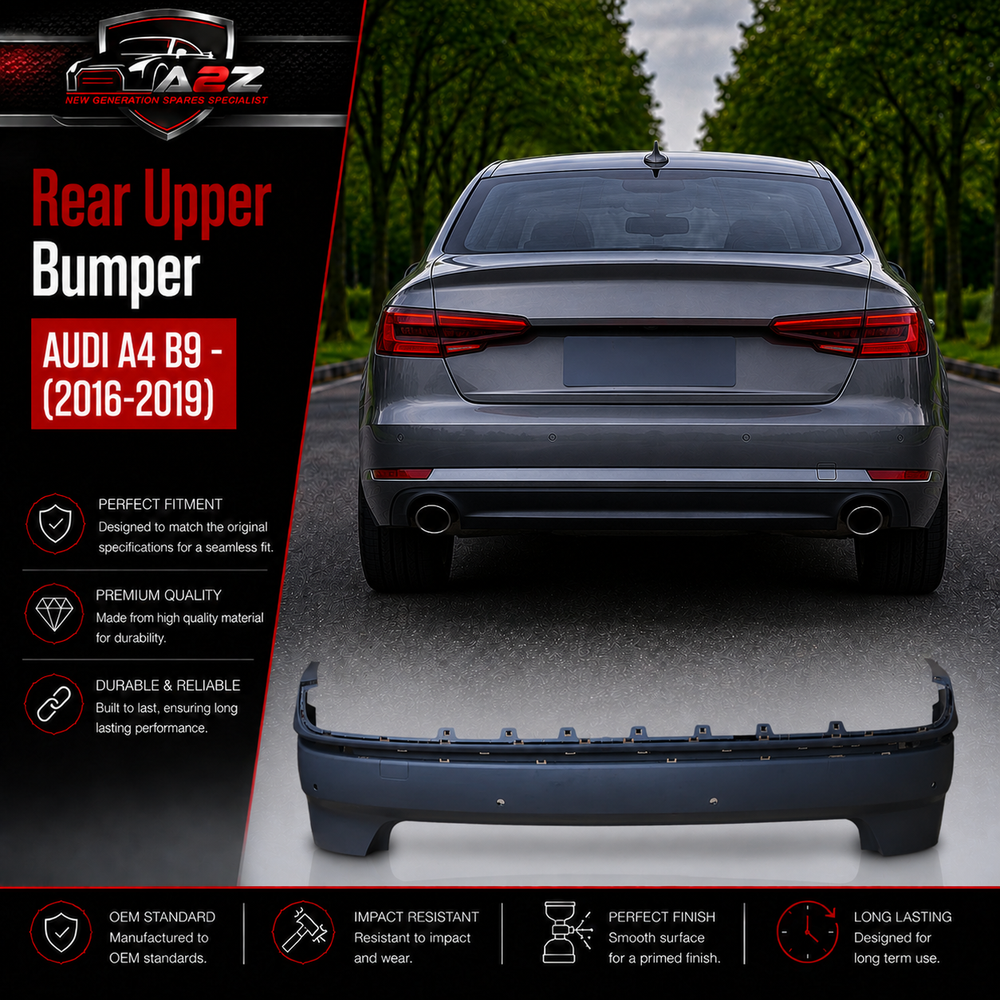 Rear Upper Bumper 8W5807067D Compatible With AUDI A4 B9 - (2016-2019) Tag No.209