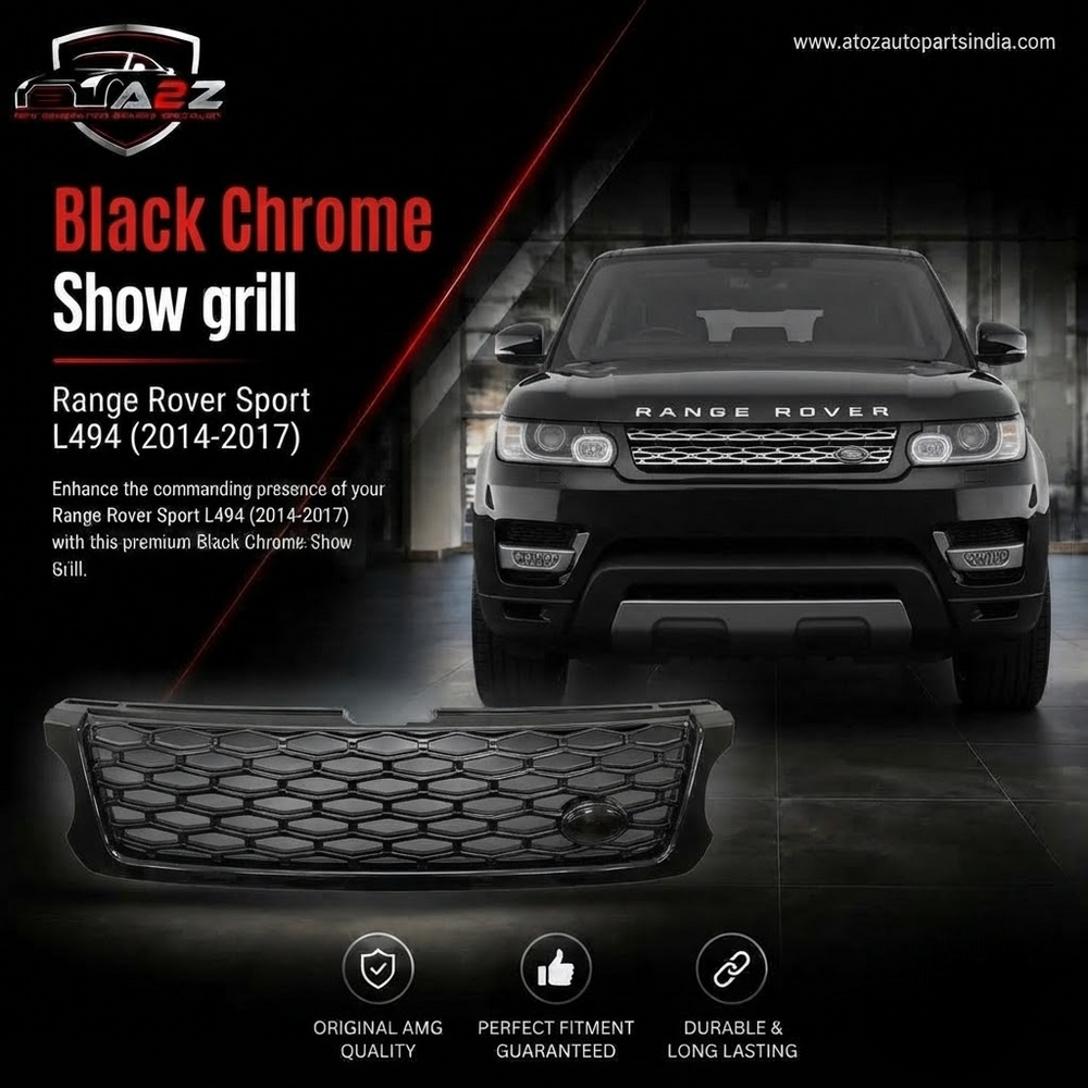 Black Chrome Show grill Compatible With Land Rover Range Rover Sport L494 (2014-17) Tag 42
