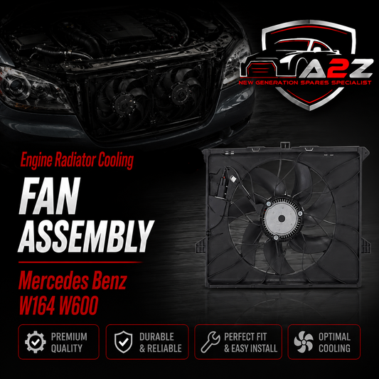 Engine Radiator Cooling Fan Assembly 1645000493 Compatible With Mercedes Benz W164 W600