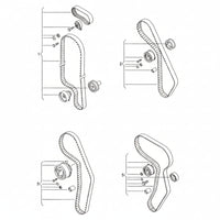 Timing Belt Kit CT1028K3 038198119A Compatible With SKODA FABIA II (542) OCTAVIA II (1Z3) | LAURA (CONTINENTAL)