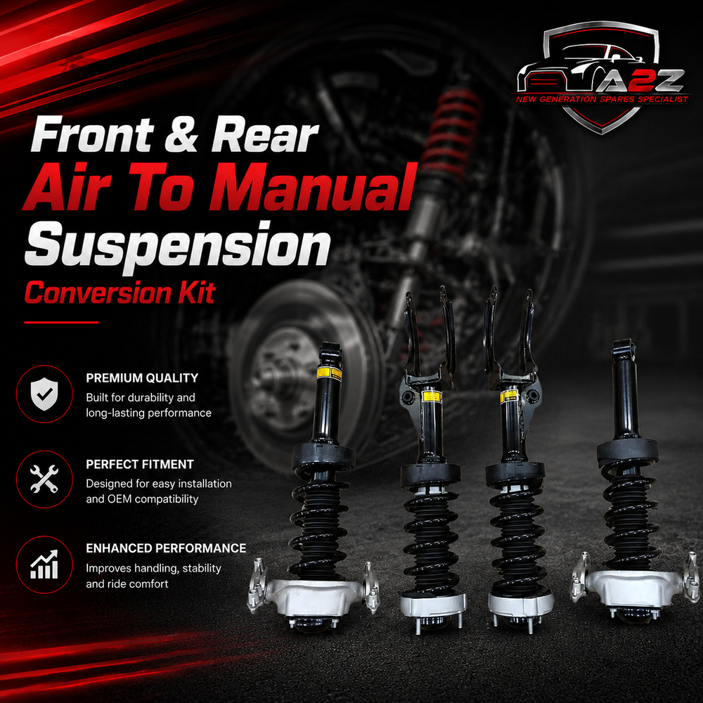 Front & Rear Air To Manual Suspension Conversion Kit (Set Of 4) Compatible With Audi Q7 7P (2011-2015)