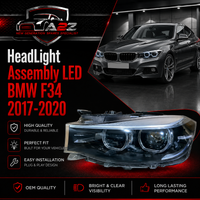 Complete Headlight Assembly (LED) Left 63117470413 & Right 63117470414 Compatible With BMW F34 2017-2020