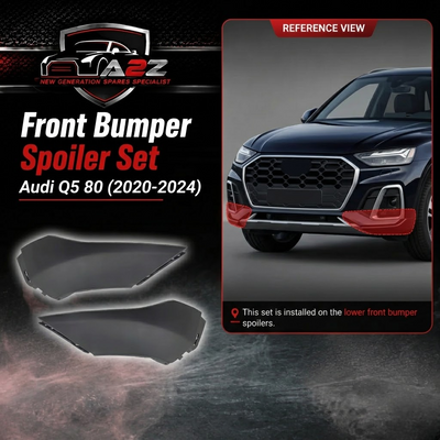 Front Bumper Spoiler Left 80D807061F & Right 80D807062F Compatible With Audi Q5 80 (2020-2024) Tag No.187