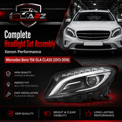 Headlamp Xenon Left 1569063100 & Right 1569063200 Compatible With Mercedes Benz 156 GLA CLASS (2013-2016)