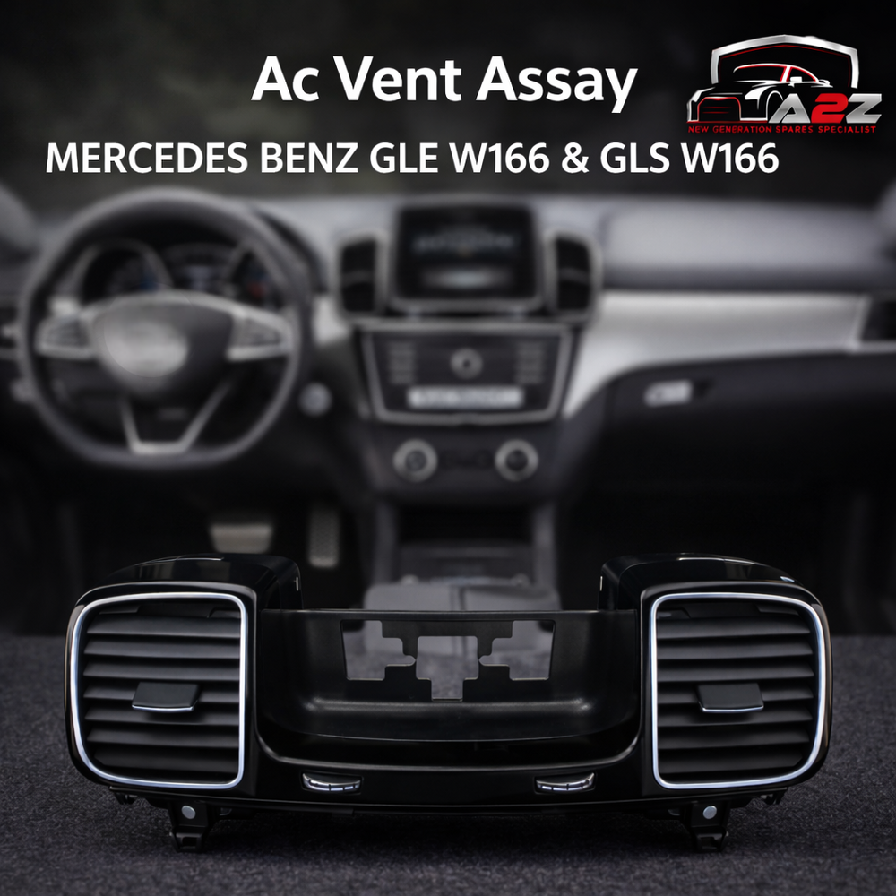 Black Center Ac Vent Assay 1668306001 Compatible With MERCEDES BENZ GLE W166 & GLS W166
