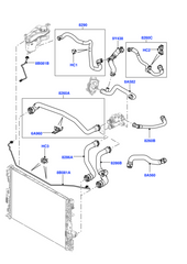 Radiator Hose Pipe LR006135 For LAND ROVER FREELANDER L359 LR2 Tag-H-312