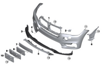 Front Bumper Chin (Back) 51117294481 Compatible With BMW F15 (2014-18)