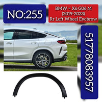 Rear Left Wheel Eyebrow 51778083957 Compatible With BMW X6 G06 M (2019-23) Tag No.255