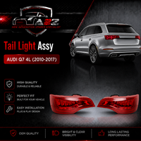 Tail Light Rear Lamp Compatible With AUDI Q7 4L (2010-2017) Tail Light Rear Lamp Left 4L0945096F & Right 4L0945095F