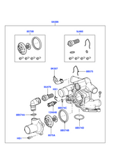 Elbow (Thermostat) LR004318 For RANGE ROVER SPORT I L320 Tag-E-118