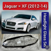 Front Headlight Lens Cover Car Headlamp Cover Lampshade Transparent Lamp Shell for Jaguar XF (2012-2014).