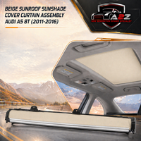 Beige Sunroof Sunshade Cover Curtain Assembly 8T0877307 Compatible With Audi A5 8T 2011-2016