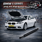 Front Bonnet Hood Strut Set 51237206644 Compatible With BMW 5 Series (F10)