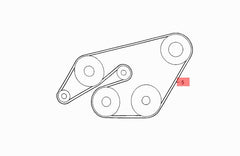 Multi Rib Belt 6PK2000 A0089979092 Compatible With MERCEDES-BENZ C-CLASS (W204) CLS (C218) GLE (W166) M-CLASS (W166) (CONTINENTAL)