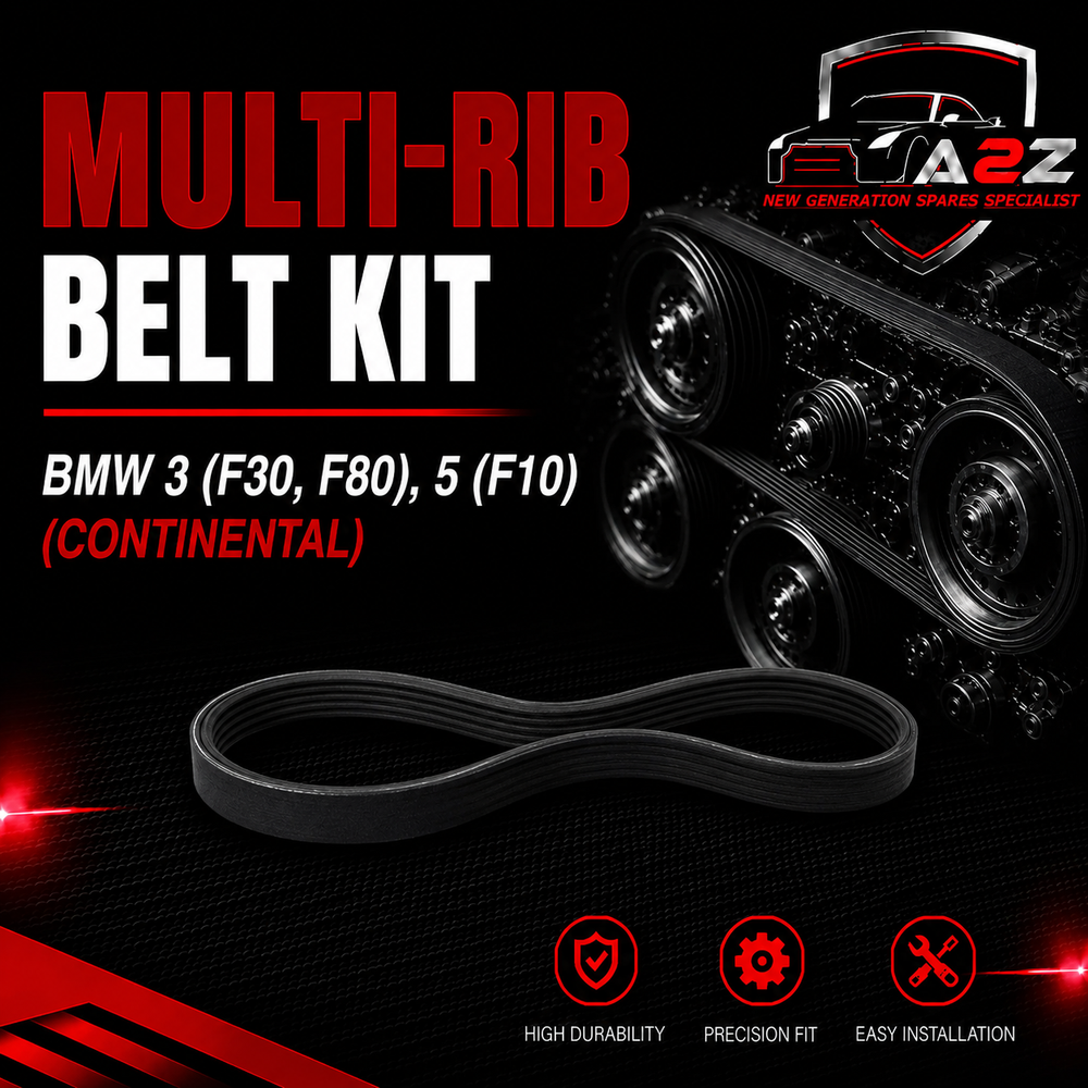 Multi Rib Belt Kit 6PK1005K2 Compatible With BMW 3 (F30, F80), 5 (F10) (CONTINENTAL)