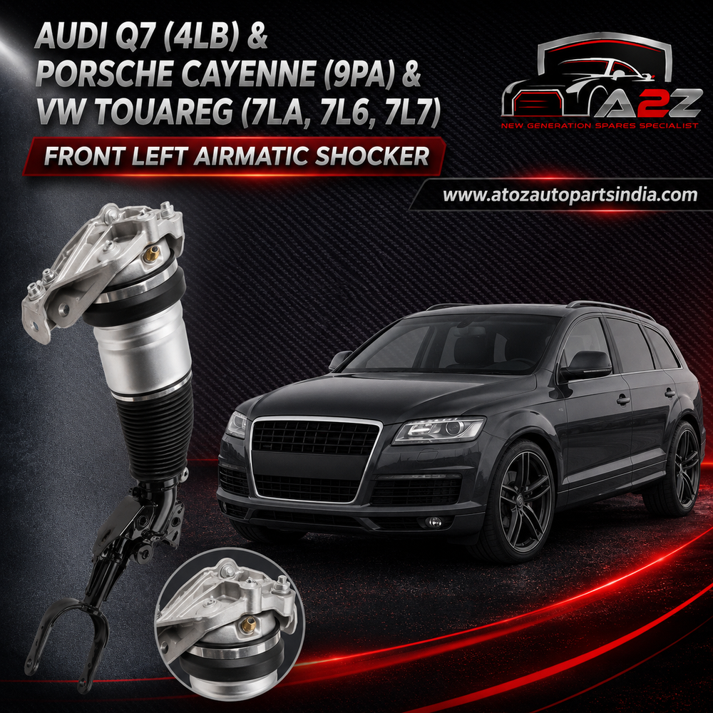Front Left Air Suspension Shock Absorber Strut 7L6616039D 7L6616039A 7L6616039E Compatible With AUDI Q7 (4LB) & PORSCHE CAYENNE (9PA) & VW TOUAREG (7LA, 7L6, 7L7)
