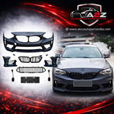 A To Z Compatible With BMW 1 Series F20 (2012-2014) Front Bumper Upgrade Convert To F20 M2c Bumper Gril Body Kit CC-6432 (Shipping Cost Not Included In Price)