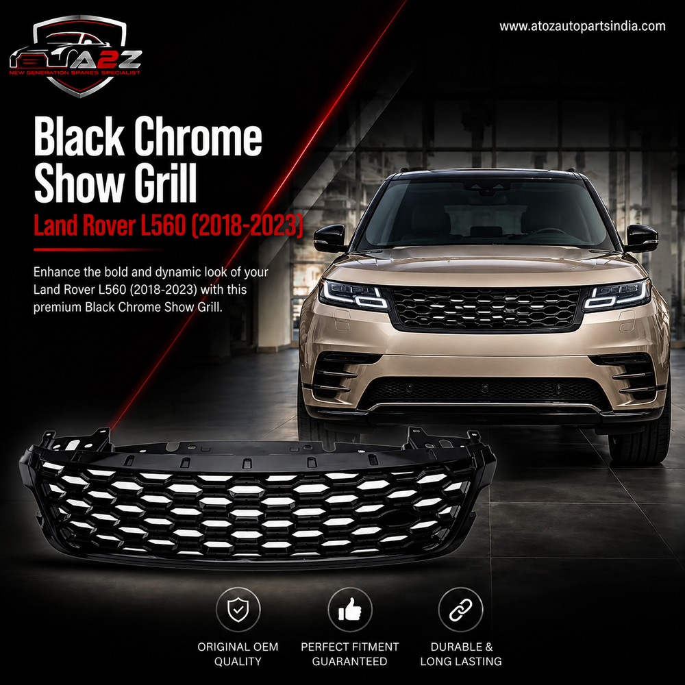 Black Chrome Show grill Compatible With Land Rover L560 (2018-23)Tag 51