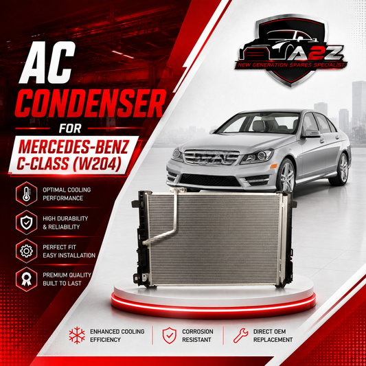 AC Condenser A2045000254 A2045000154 Compatible with MERCEDES-BENZ C-CLASS (W204) & CLS (C218) & E-CLASS (W212) (651 Engine)