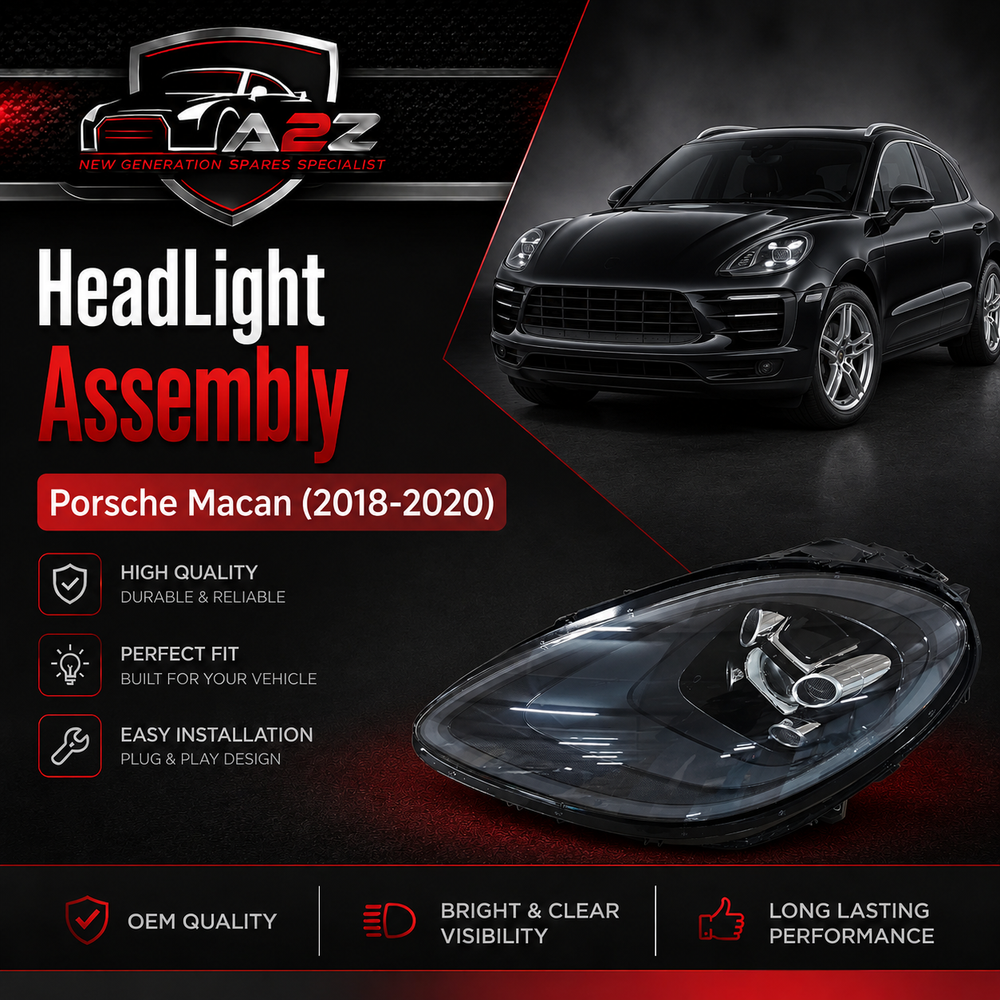 Complete Headlight Assembly Left 95B941009AL & Right 95B941010AL Compatible With Porsche Macan (2018-2020) Tag No.256