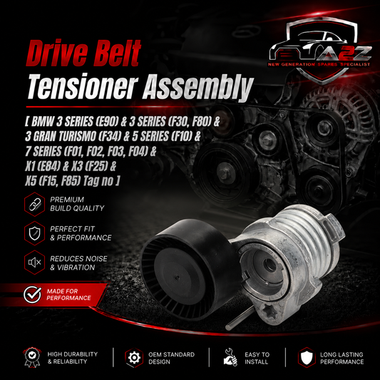 Belt Tensioner With Pulley 11287549873 V204194 Compatible with BMW 3 Series (E90) & 3 Series (F30, F80) & 3 Gran Turismo (F34) & 5 Series (F10) & 7 Series (F01, F02, F03, F04) &X1 (E84) & X3 (F25) & X5 (F15, F85) Tag no : 14
