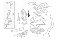 Engine Cylinder Crankshaft Seal Ring 588.620 6519970046 Compatible With MERCEDES-BENZ GLE (W166) M-CLASS (W166)