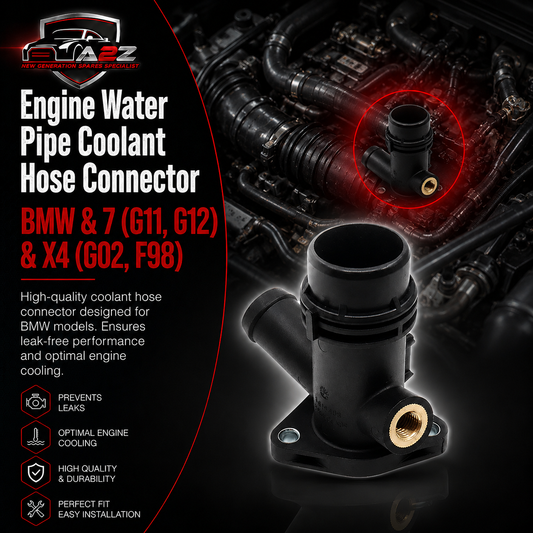 Engine Water Pipe Coolant Hose Connector 11118619408 8619408 Compatible With BMW & 7 (G11, G12) & X4 (G02, F98) Tag No.105