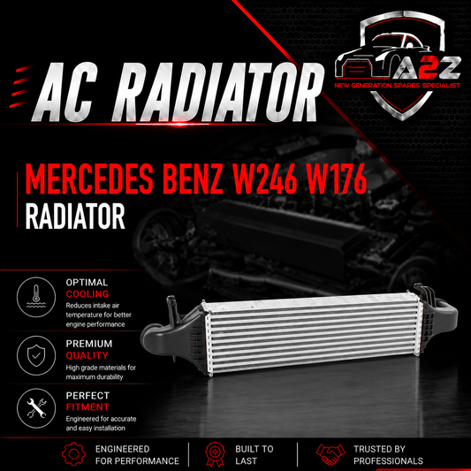 Radiator Intercooler 2465000100 Compatible With Mercedes Benz W246 W176