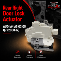 Rear Right Door Lock Actuator 8K0839016A Compatible With AUDI A4 A5 Q3 Q5 Q7 (2008-17)
