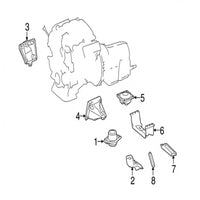 Rear Gearbox Transmission Mount 2512401818 Compatible With MERCEDES-BENZ M-CLASS W164