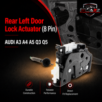 Rear Left Door Lock Actuator (8 Pin) 8K0839015H Compatible With AUDI A3 A4 A5 Q3 Q5