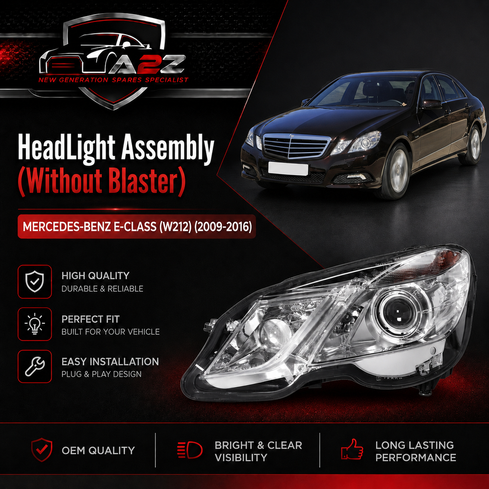 Headlight Headlamp Left A2128200939 & Right A2128201039 2128202759 A2128202759 (Without Blaster) Compatible With MERCEDES-BENZ E-CLASS (W212) (2009-2016)