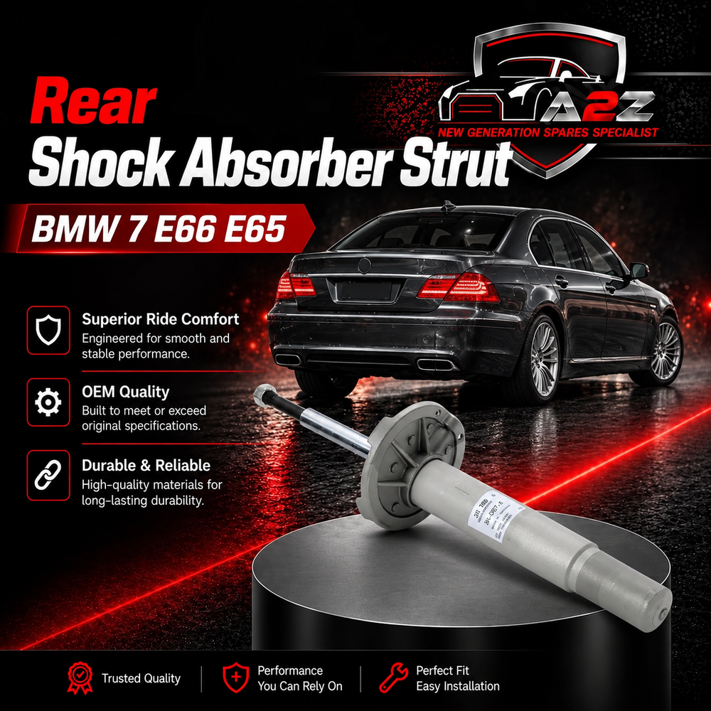 Rear Shock Absorber Strut W/O Sensor/EDC Aluminum Left & Right 31316752597 31316752598 Compatible With BMW 7 E66 E65