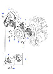 Belt T2R21156 6PK1935 Compatible With JAGUAR E-PACE (X540) & F-PACE (X761) & XE (X760) & XF II (X260)