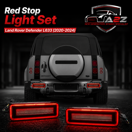 Red Stop Light Set Compatible With Land Rover Defender L633 (2020-2024)