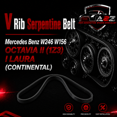 V-ribbed Serpentine Belt 0029931196 Compatible With Mercedes Benz W246 W156