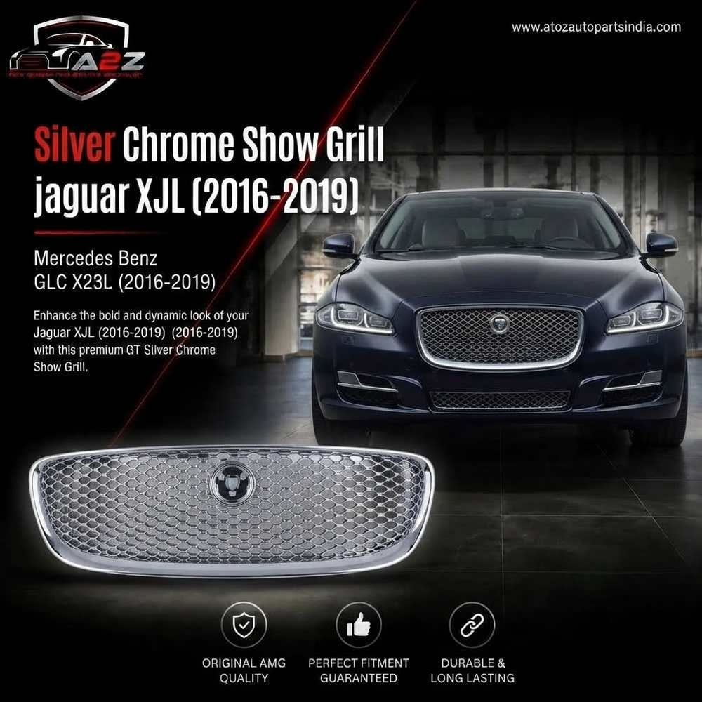 Silver Chrome Show Grill Compatible With jaguar XJL (2016-19)