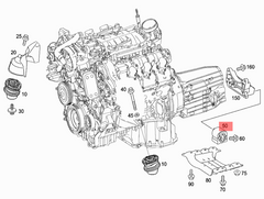 Gearbox Bracket Rubber Engine Transmission Mount 2212400918 Compatible With MERCEDES-BENZ S-CLASS W221 & S-CLASS Coupe C216