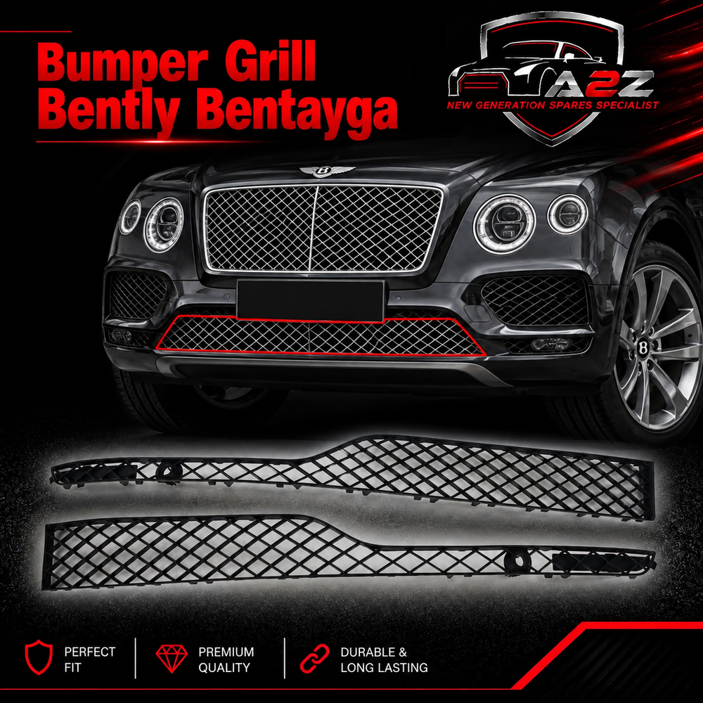 Bumper Grill Left 36A807647B & Right 36A807648A Compatible With Bently Bentayga