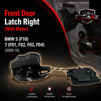 Front Door Latch Right (With Motor) 51215A36E18 & 51217185690 Compatible With BMW & 5 (F10) 7 (F01, F02, F03, F04)
