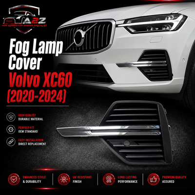 Fog Lamp Cover Left 32234946 & Right 32234947 Fog Lamp Chrome Right 32234952 & Left 32234953 Compatible With Volvo XC60 (2020-2024) Tag No.861