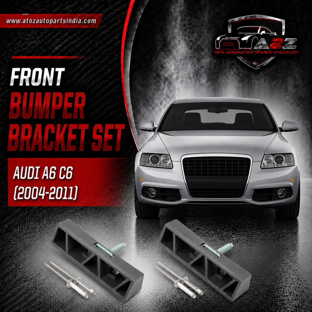 Front Bumper Bracket Left 4F0898193 Right 4F0898193 Compatible With Audi A6 C6