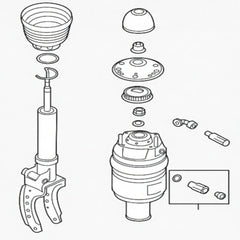 Front Left Air Suspension Shock Absorber Strut 95835803910 95834304750 95835803900 95835803901 95835803903 Compatible With PORSCHE CAYENNE (92A) & VW TOUAREG (7P5, 7P6)