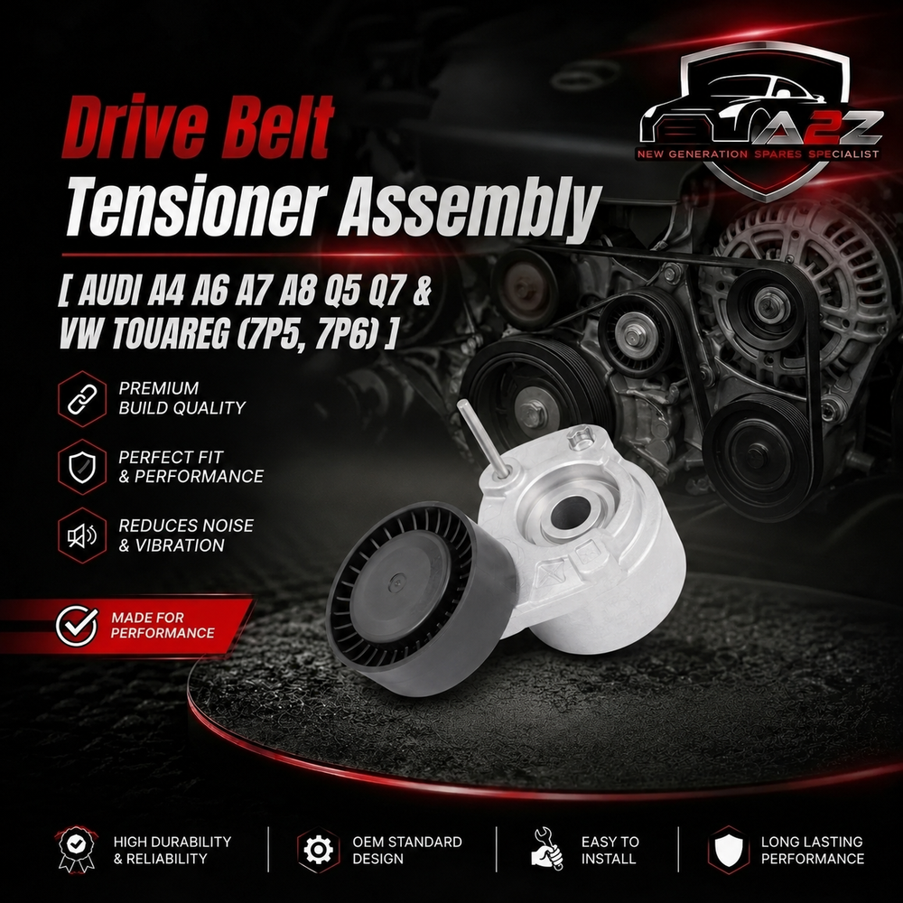 Belt Tensioner With Pulley 059903133J 059903133F 059903133BA Compatible With AUDI A4 A6 A7 A8 Q5 Q7 & VW TOUAREG (7P5, 7P6)