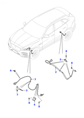 Front ABS Wheel Speed Sensor T4A4018 Compatible With JAGUAR F-PACE X761