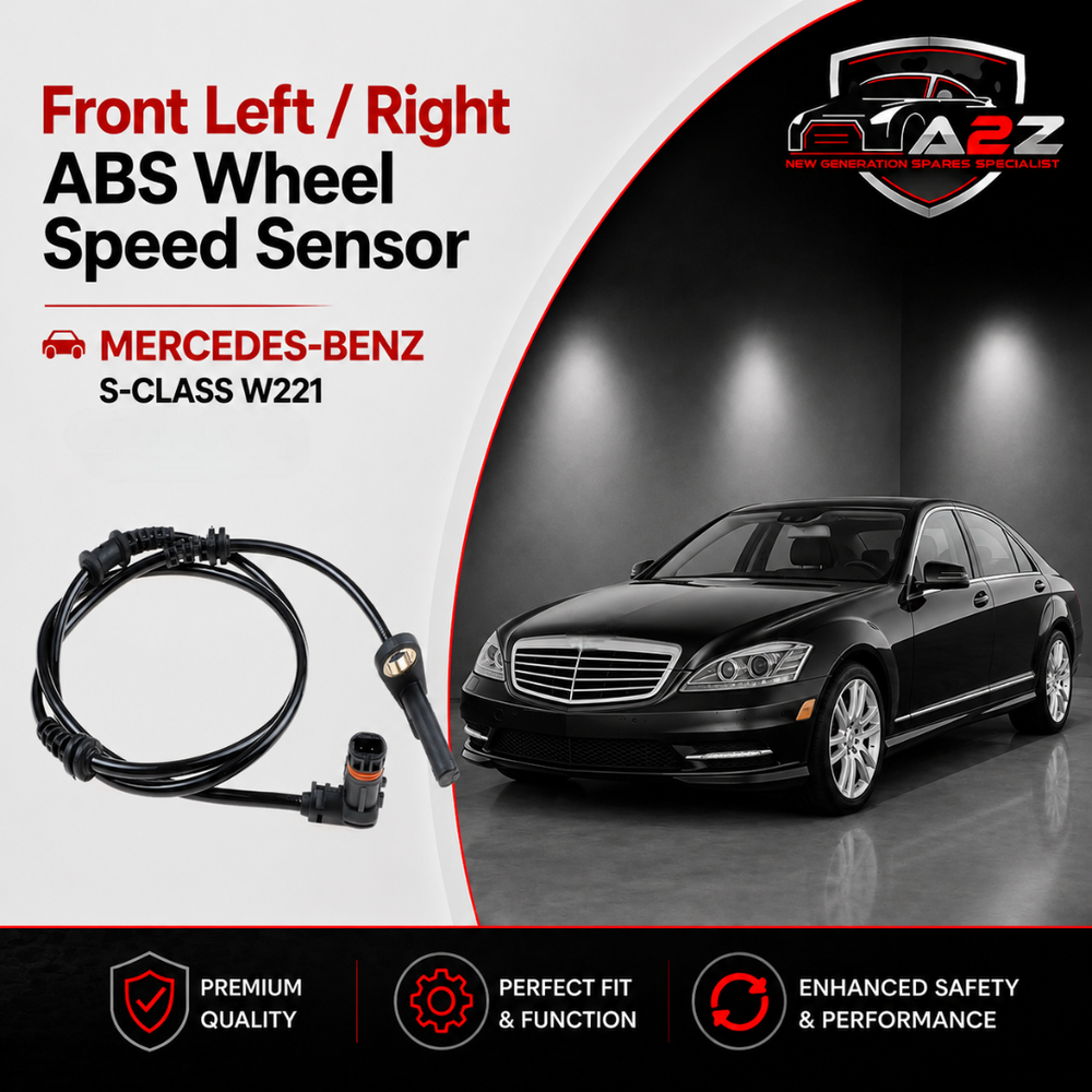 Front Left / Right ABS Wheel Speed Sensor 0009051004 & 2215400317 & 2215401217 & 2219050001 & 2219055700 & 2219057100 & 2219050001 Compatible With MERCEDES-BENZ S-CLASS W221