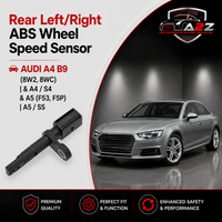 Rear Left/Right ABS Wheel Speed Sensor 4M0927807C 4M0927807B Compatible With AUDI A4 B9 (8W2, 8WC) | & A4 / S4 & A5 (F53, F5P) | A5 / S5